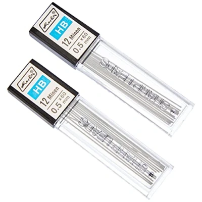 Abbildung von Herlitz Druckbleistiftmine HB, 0.5 mm, 2x 12 Stück Auf Blisterkarte