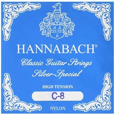 Abbildung von Hannabach 652608 Klassikgitarrensaiten Serie 815 für 8/10 saitige Gitarren / High Tension Silver Special C8
