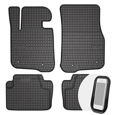 Abbildung von Gummimatten Auto Fußmatten Gummi Automatten Passgenau 4 teilig Set passend für BMW 4er F32 F33 F36 ab 2013