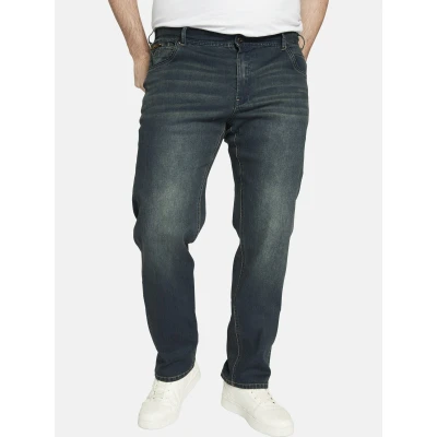 Abbildung von Charles Colby Tiefbund Baron Tahams Jeans Slim Fit, Herren, Größe: 35, Dunkelblau
