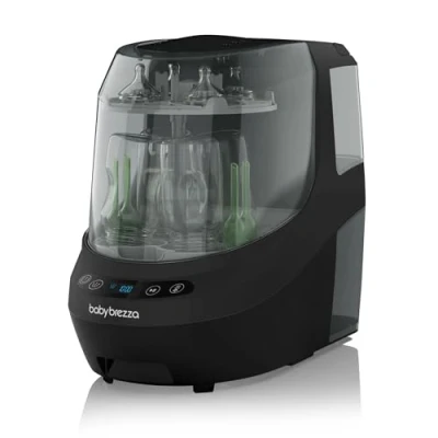 Abbildung von Baby Brezza Bottle Washer Pro: Waschen, Sterilisieren und Trocknen von Babyflaschen, Milchpumenteilen &amp; Kinderflaschen, endlich keine Babyflasche mehr Hand spülen