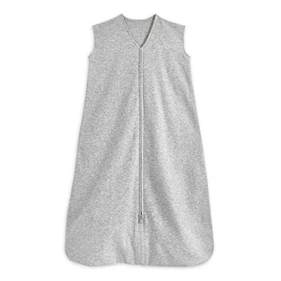 Abbildung von Halo Baby Schlafsack 0,5 Tog Sleepsack 100% Baumwolle, Heather Grey für Neugeborene Einfacher Zip Zugriff von Windelwechsel Lullaby Trust Partners Unisex, Jungen &amp; Mädchen, 18 36 Monate