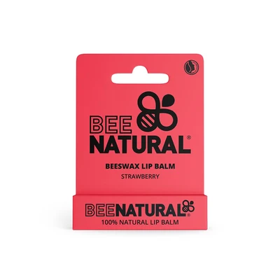 Abbildung von Bee Natural Lip Balm Strawberry Erdbeere 4,2 g