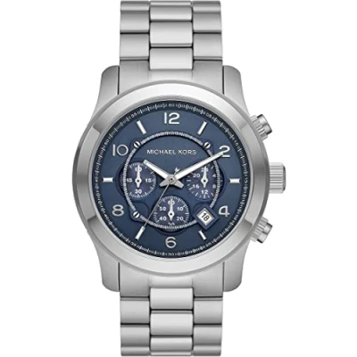 Abbildung von Michael Kors Traditional Runway Chronograph silvercoloured, Herren, Größe: One Size, Silver coloured