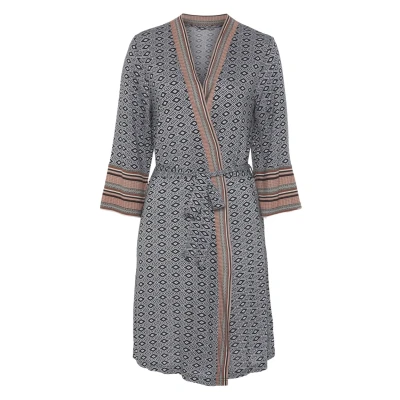 Abbildung von Lascana Kimono Bademantel, Damen, Größe: 32/34, Braun gemustert