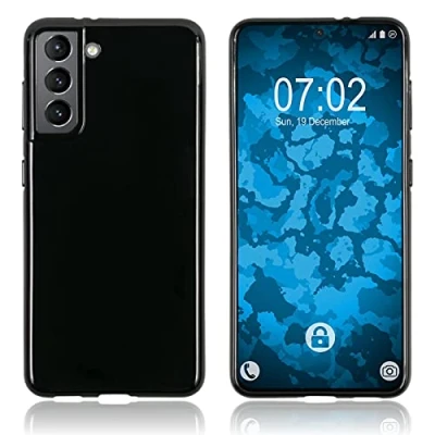 Abbildung von PhoneNatic case kompatibel mit Samsung Galaxy S21 schwarz Silikon Hülle Crystal Cover