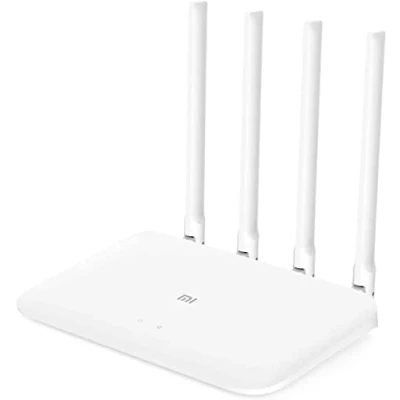 Abbildung von Xiaomi Mi AIoT Router 4C WLAN (Bis zu 300 Mbps bei 2,4GHz, Dual Core CPU, 2 x LAN Ports, 4 externen Antennen, bis 64 Geräte)