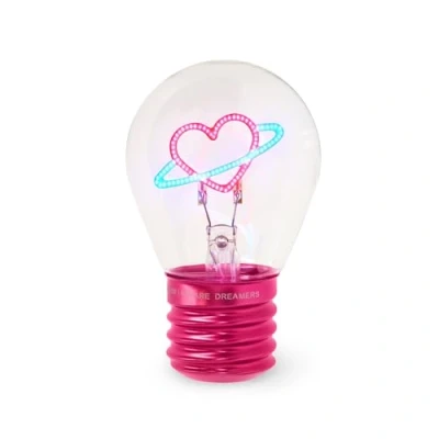 Abbildung von Legami Tischlampe in Form einer Glühbirne, nur für den Innenbereich, wiederaufladbar mit USB Kabel, kabellos, Glühbirnenfiktion, Thema Saturn