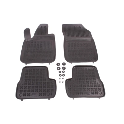 Abbildung von REZAW PLAST 201222 Fußmattensatz Gummi vorne und hinten 4 schwarz CITROËN: DS3 Schrägheck