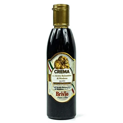 Abbildung von Brivio Aceto Balsamico mit di Modena IGP Crema &quot;Tartufo&quot; (Trüffel) in 250 ml Flasche Traditionell italienische Balsamessig Creme