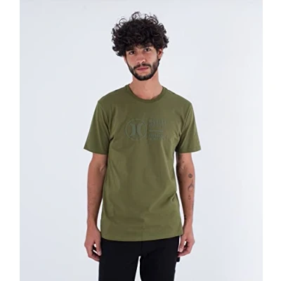 Abbildung von Hurley Herren Cut Tee Tshirt, Moss Green, L
