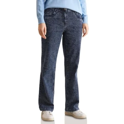 Abbildung von CECIL Wide Leg Bouclé Look Jeans