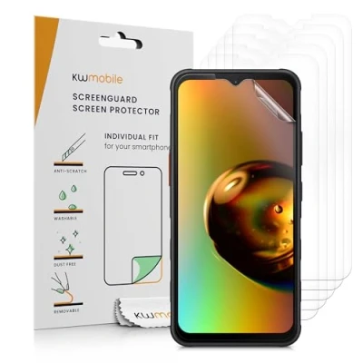 Abbildung von kwmobile 6X Displayschutzfolie kompatibel mit Samsung Galaxy Xcover7 Folie klare Schutzfolien Set in transparent