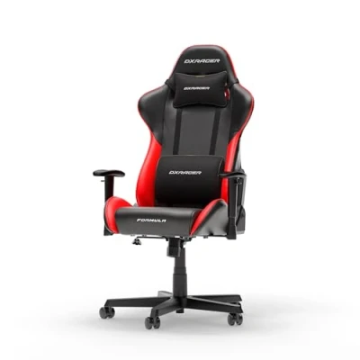 Abbildung von DXRacer Formula L Schwarz &amp; Rot PVC Leder das Orginal Gaming Stuhl