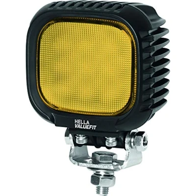 Abbildung von HELLA Valuefit S3000 LED Arbeitsscheinwerfer 12V 24V 3000 echte Lumen Wasserdicht Gelb Nebelscheinwerfer: Nahfeldausleuchtung Offroad Scheinwerfer für Traktor SUV UTV ATV 1GA 357 109 022