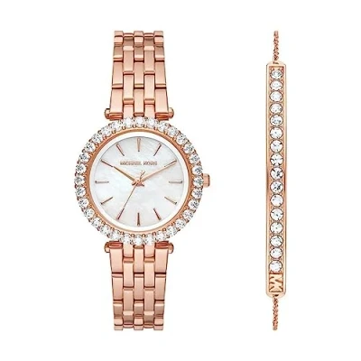 Abbildung von Michael Kors Darci SET Uhr Rose goldcoloured, Damen, Größe: One Size, gold coloured