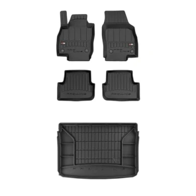 Abbildung von FROGUM ProLine 3D EIN Satz Gummimatten Exklusiven Auto Fußmatten und Kofferraumwanne Kofferraummatte für SEAT Arona ab 2017 Die höchsten Kanten