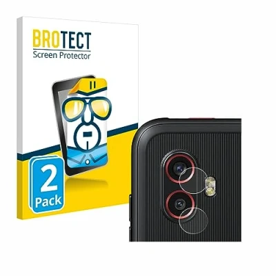 Abbildung von BROTECT (2 Stück Schutzfolie für Samsung Galaxy Xcover 6 Pro (NUR Kameraschutz) Displayschutz Folie Ultra Klar