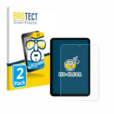 Abbildung von BROTECT (2 Stück Schutzfolie für Apple iPad Mini 7 WiFi Cellular 2024 Displayschutz Folie Ultra Klar