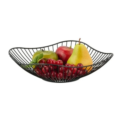 Abbildung von relaxdays Obstschale Dekorative aus Metall, Eisen