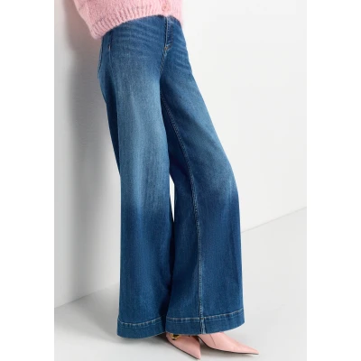 Abbildung von Rich &amp; Royal Flared Jeans, Damen, Größe: 25x34, Denim blue