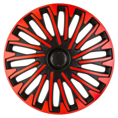 Abbildung von AutoStyle PP 5415BR Radblenden 15Zoll schwarz/rot