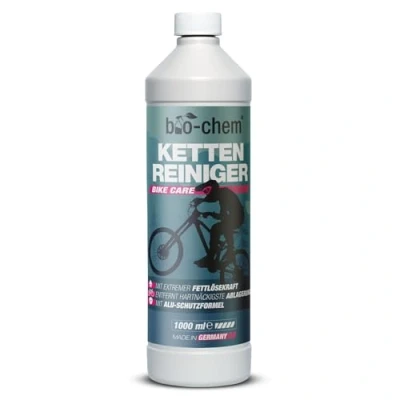 Abbildung von bio chem Kettenreiniger Fahrrad flüssig Antriebsentfetter 1000 ml Effektiv Für die materialschonende Reinigung der Fahrradkette, Kassette, Ritzel und Bremsbeläge