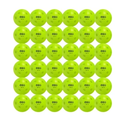 Abbildung von OZO Pickleball Set mit 36 Hallenbälle, 26 Löcher, Rotationsform
