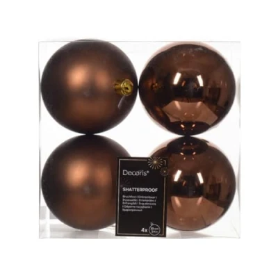 Abbildung von Weihnachtskugel aus Kunststoff d10 cm esprss 4 Stk. Weihnachten Decoris