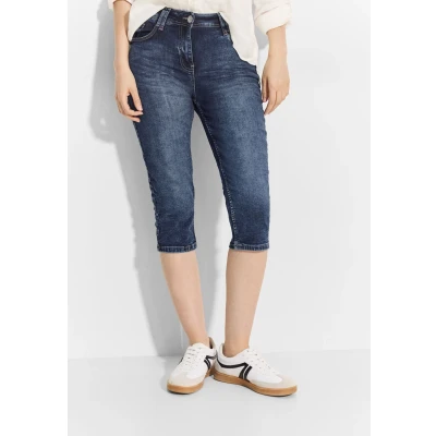 Abbildung von Cecil Capri Jeans Shorts, Damen, Größe: 28x19, Blau