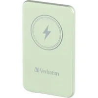 Abbildung von Verbatim Magnetic Power Bank 5000 mAh, Wireless Charger 15 W, 20 W PD per USB C, Powerbank klein und magnetisch für iPhone 15, 14, 13, 12, Pro, Max, Samsung, iPad, grün