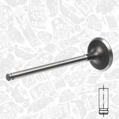 Abbildung von ET ENGINETEAM VI0043 Einlaßventil 29,8mm Einlassseite CITROËN: C5 II Schrägheck