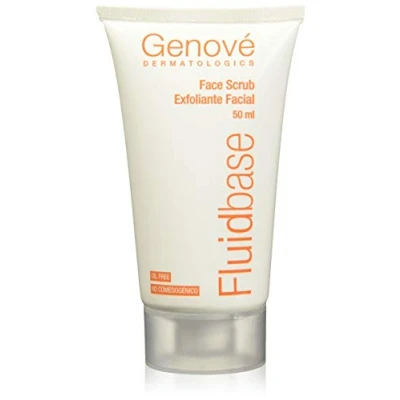 Abbildung von Fluidbase Face Scrub Gesichtspeeling Gesichtsreinigungsgel spendet Feuchtigkeit, nährt und mattiert die Haut, reinigt Poren, entfernt abgestorbene Zellen, Pickel Mitesser 50 ml