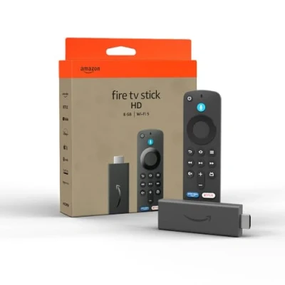 Abbildung von Amazon Fire TV Stick HD, Free und Live TV, Alexa Sprachfernbedienung, Smart Home Steuerung, HD Streaming (Internationale Version)