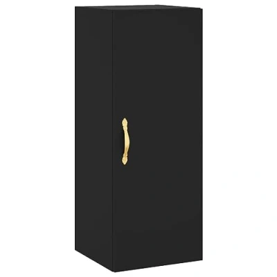 Abbildung von vidaXL Hängeschrank Wandschrank Schwarz 34,5x34x90 cm (1 St)