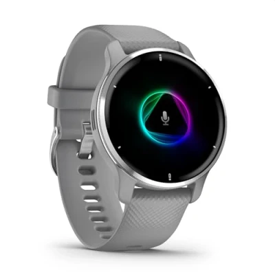 Abbildung von Garmin Venu 2 Plus GPS Fitness Smartwatch mit Bluetooth Telefonie und Sprachassistenz. Ultrascharfes 1,3“ AMOLED Touchdisplay, Fitnessfunktionen, Music Pay