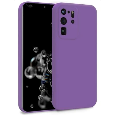 Abbildung von MyGadget Hülle für Samsung Galaxy S20 Ultra Zweilagige Handyhülle mit Kameraschutz Cover Innenfutter &amp; Silikon außen Lila