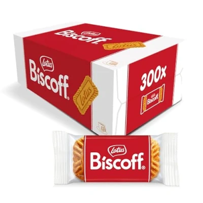 Abbildung von Lotus Biscoff Orginal Karamellisierter Keks 300 Einzeln Verpackte Kekse Einzigartiger Knuspriger Geschmack Vegan Kein Zusatz von Aromen oder Farbstoffen 1.875 kg