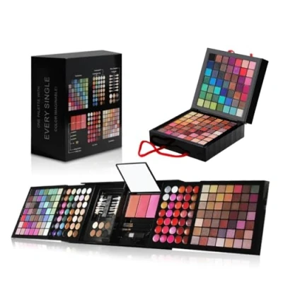 Abbildung von Shogpon 177 Farben Professionelle Schminkkassette Eyeshadow Lidschatten Palette Makeup Kit mit Concealer, Rouge, Gesichtspuder, Lipgloss und Augenbrauenpuder