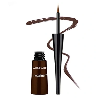 Abbildung von wet n wild MegaLiner Liquid Eyeliner, Dunkelbraun, 3,5 ml
