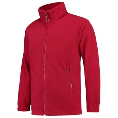 Abbildung von Tricorp 301002 Casual Fleece Jacke, 100% Polyester, 320g/m², Rot, Größe 4XL