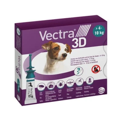 Abbildung von Vectra 3D Hund S 4 10 kg 3 Pipetten