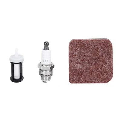 Abbildung von Luftfilter Zündkerzen Kraftstofffiltersatz Passend für FS38 FS45 FS46 FS55 HS45 FC55 Outdoor Rasenmäher Zubehör