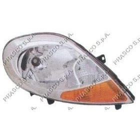 Abbildung von PRASCO OP9344803 Scheinwerfer rechts H4 gelb mit Blinklicht für Rechtsverkehr Elektromotor Stellmotor LWR OPEL: Vivaro A Combi