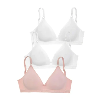 Abbildung von Lascana 3 PACK Triangel BH weiß rosa, Damen, Größe: 80A, rosa