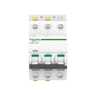 Abbildung von Schneider Electric A9F03320 Leitungsschutzschalter iC60N, 3P, 20A, B Charakteristik