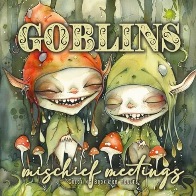 Abbildung von Goblins planen Unfug Malbuch für Erwachsene: Fantasie Fantasy Erwachsene Kobold Graustufen Kobolde Ausmalbuch ... Book for Adults Coloring