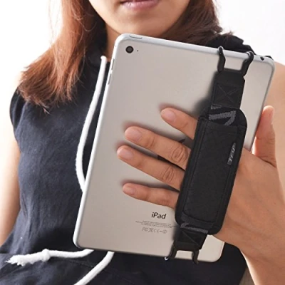 Abbildung von TFY Tablet Sicherheitshalteband für die Hand das iPad, Tablets und Andere iPad 9 / Mini 6 Air 5 Pro 9,7&quot;, 11&quot; , Black