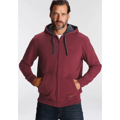 Abbildung von Mans World Kapuzensweatjacke, mit kontrastfarbigem Innenfutter