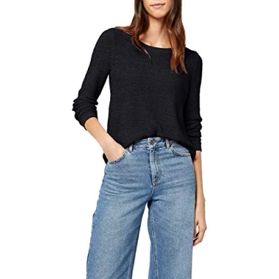 Abbildung von ONLY Damen Onlgeena Xo L/S KNT Noos Pullover,Schwarz (Black),42 (Herstellergröße: XL)